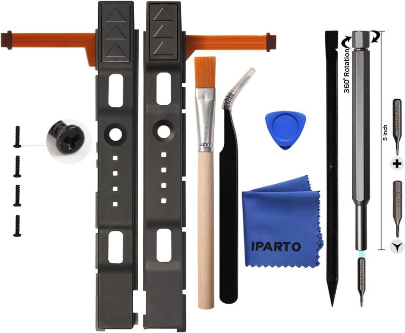iParto Right and Left Joycon Slide Rail with Flex Replacement for Nintendo Switch Joycon Controller Slider Rail Bar Repair kit - Image 1